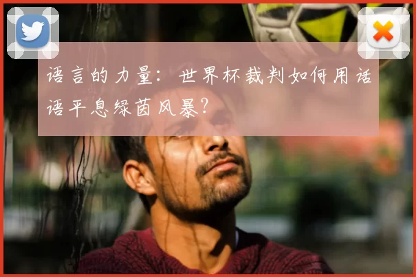 语言的力量:世界杯裁判如何用话语平息绿茵风暴?